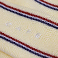 Load image into Gallery viewer, Skateboard Cafe Stripe Fold Beanie Cream
