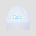 Load image into Gallery viewer, Skateboard Cafe Wayne Embroidered 6 Panel Cap White
