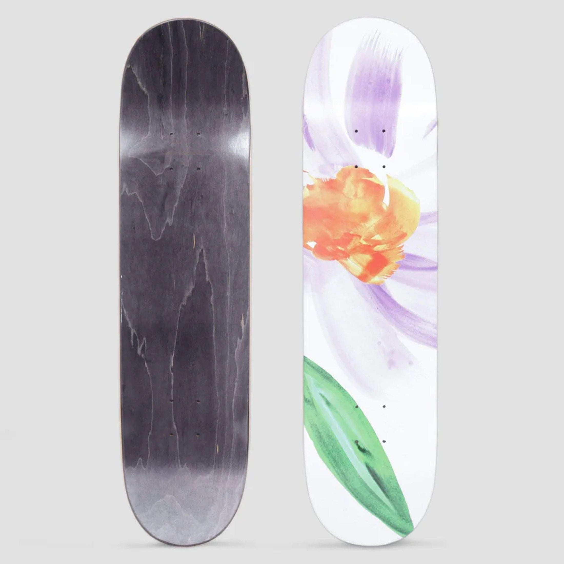 Skateboard Cafe 7.875 Floral Skateboard Deck White