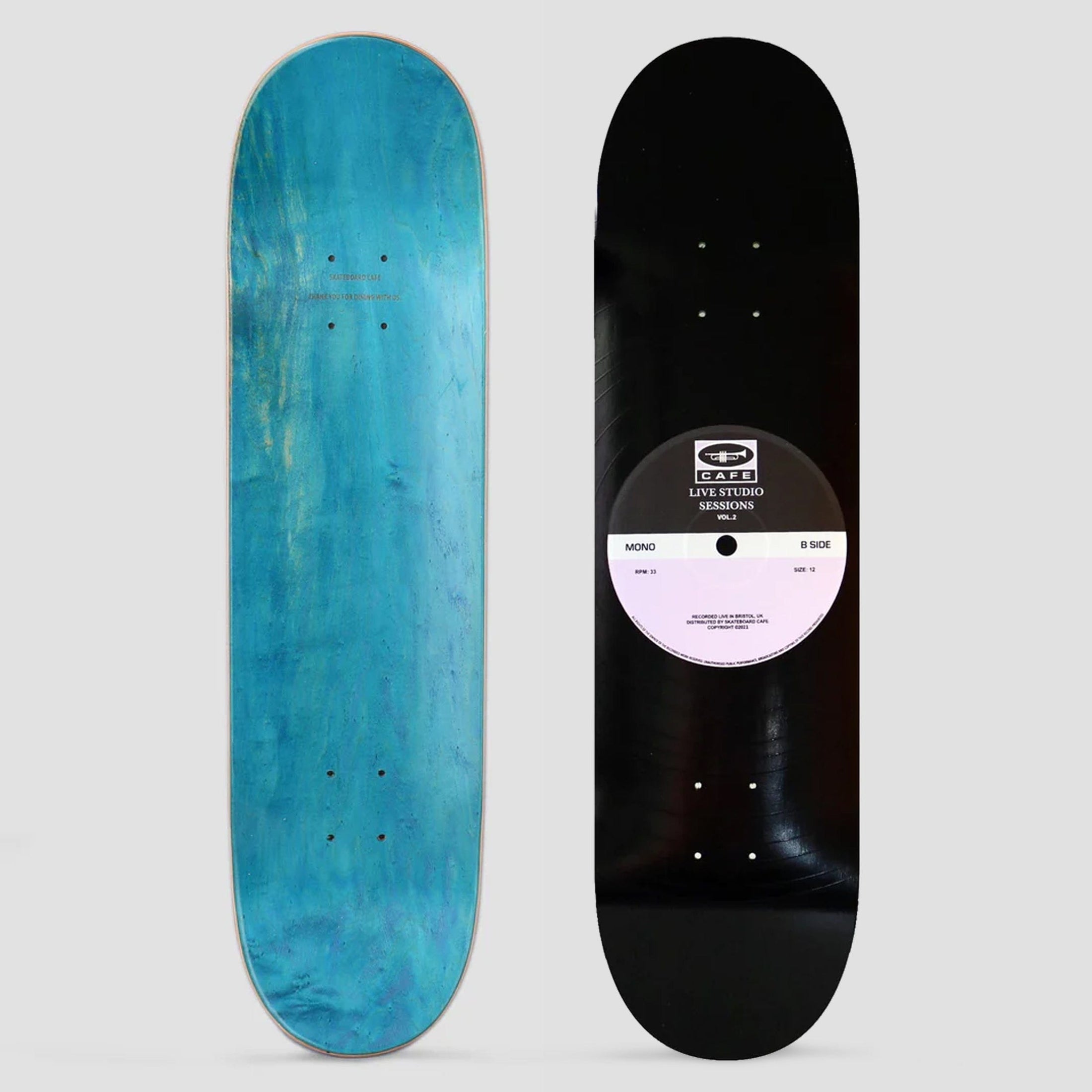 Skateboard Cafe 8.0 45 Skateboard Deck Black / Lavender