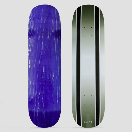 Skateboard Cafe 8.0 Double Stripe Skateboard Deck Olive / Black Fade