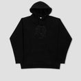Load image into Gallery viewer, Skateboard Cafe Dance Circle Embroidered Hood Black
