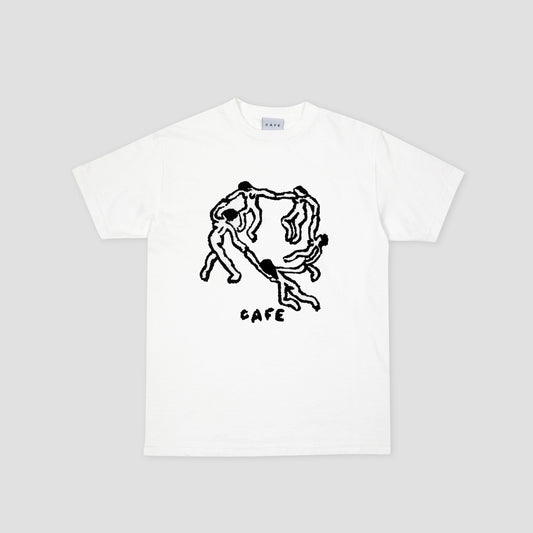 Skateboard Cafe Dance Circle T-Shirt White