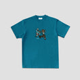 Load image into Gallery viewer, Skateboard Cafe "Dancing" T-Shirt Teal
