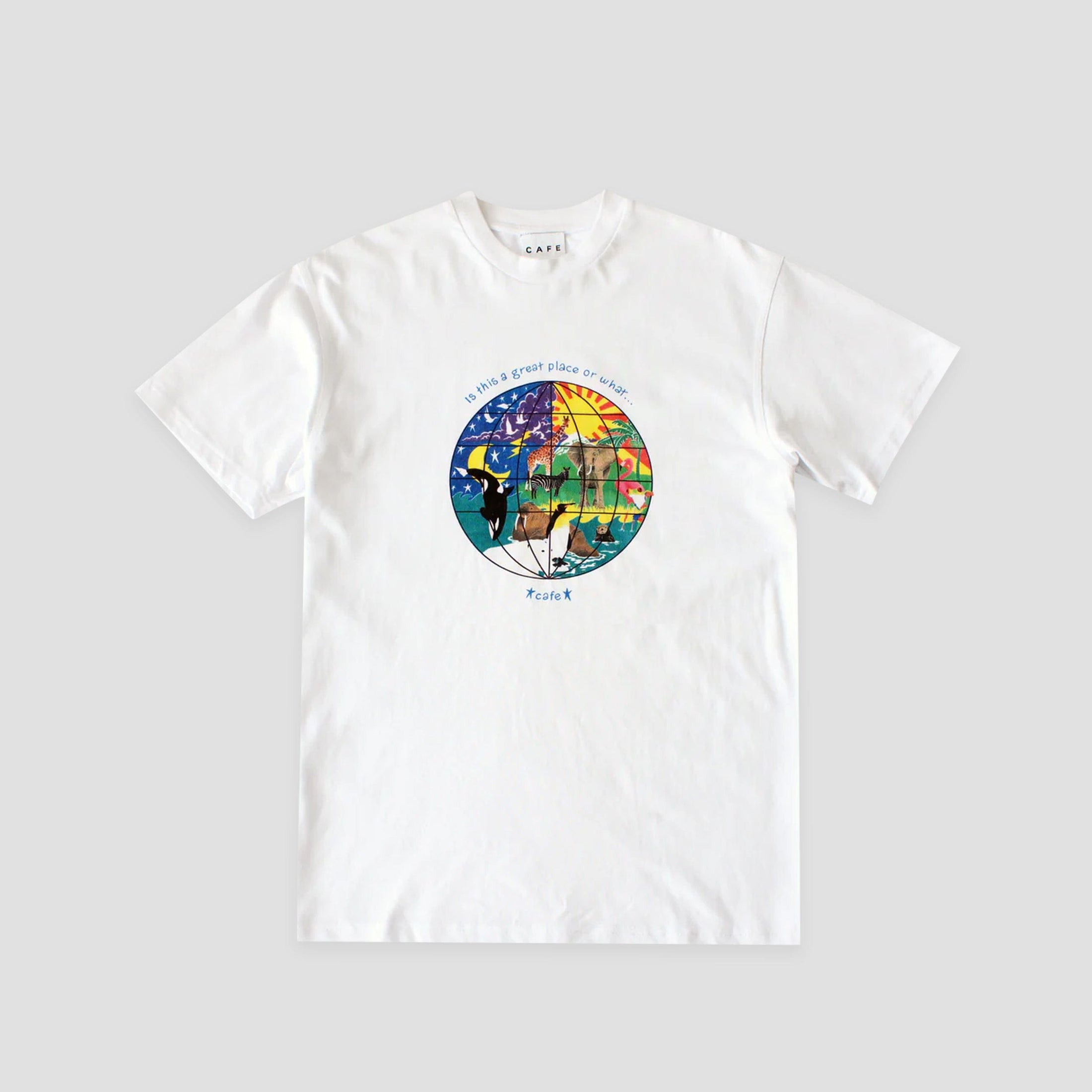 Skateboard Cafe Great Place T-Shirt White