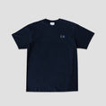 Load image into Gallery viewer, Skateboard Cafe JLH Embroidered T-shirt Navy
