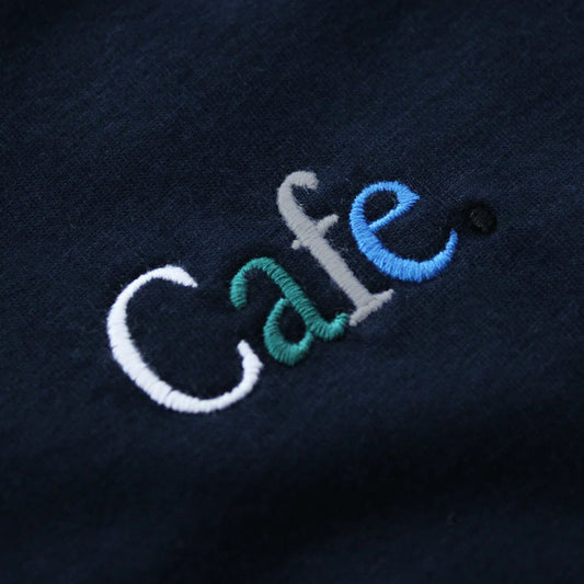 Skateboard Cafe JLH Embroidered T-shirt Navy