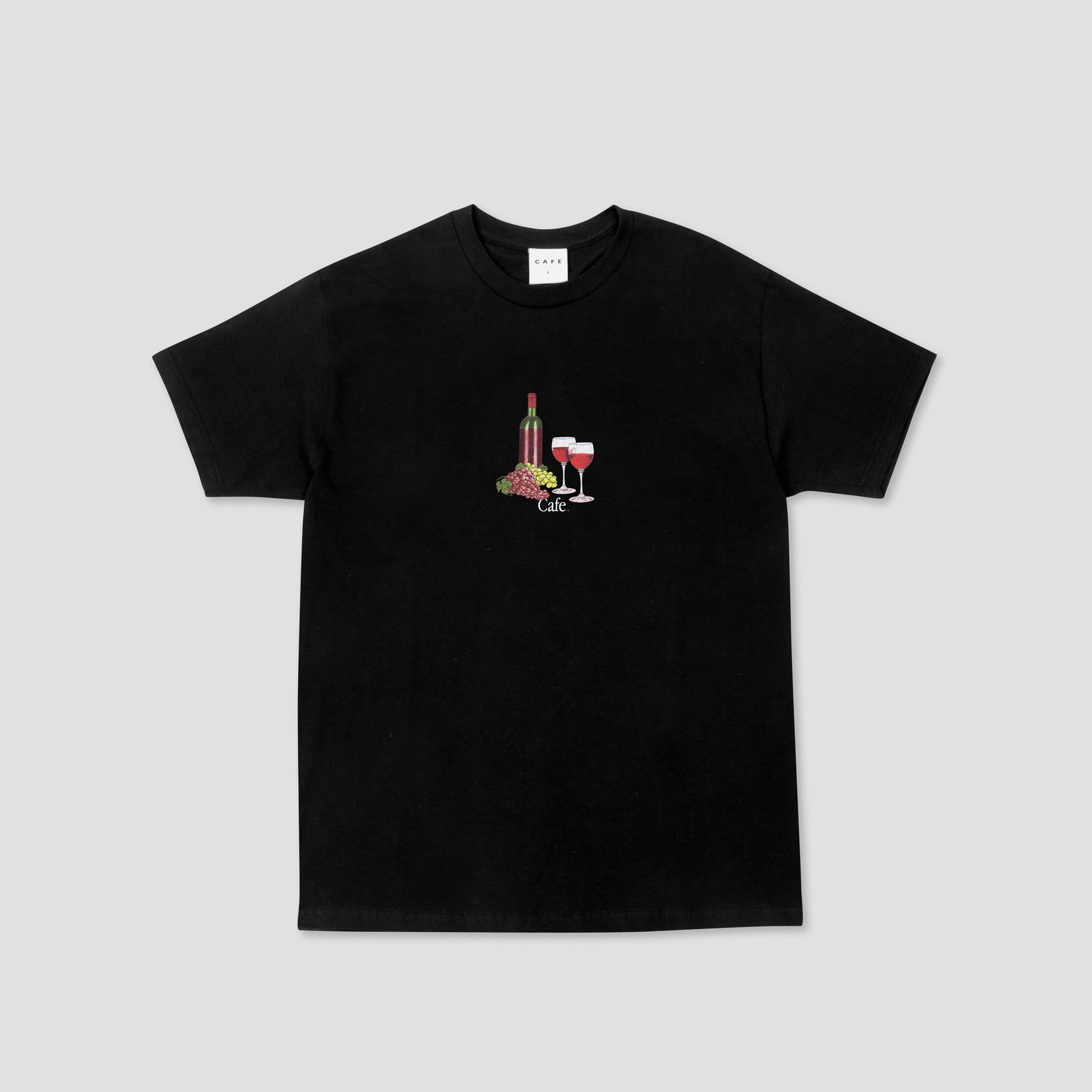 Skateboard Cafe Vino T-Shirt Black