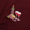 Load image into Gallery viewer, Skateboard Cafe Vino T-Shirt Burgundy
