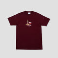 Load image into Gallery viewer, Skateboard Cafe Vino T-Shirt Burgundy
