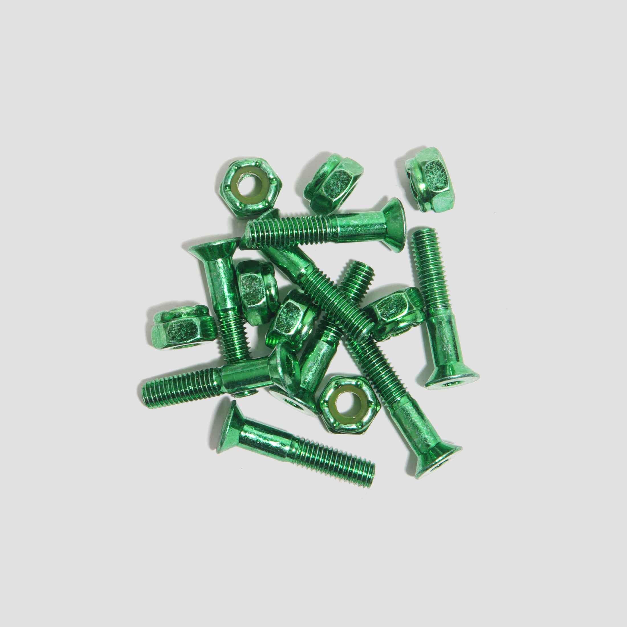 Slam City Skates 1 Inch Allen Skateboard Bolts Green
