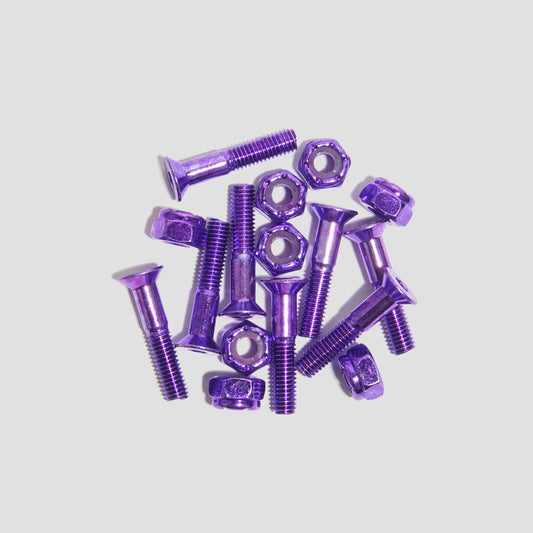 Slam City Skates 1 Inch Allen Skateboard Bolts Purple