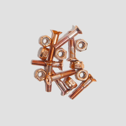 Slam City Skates 1 Inch Allen Skateboard Bolts Rose Gold
