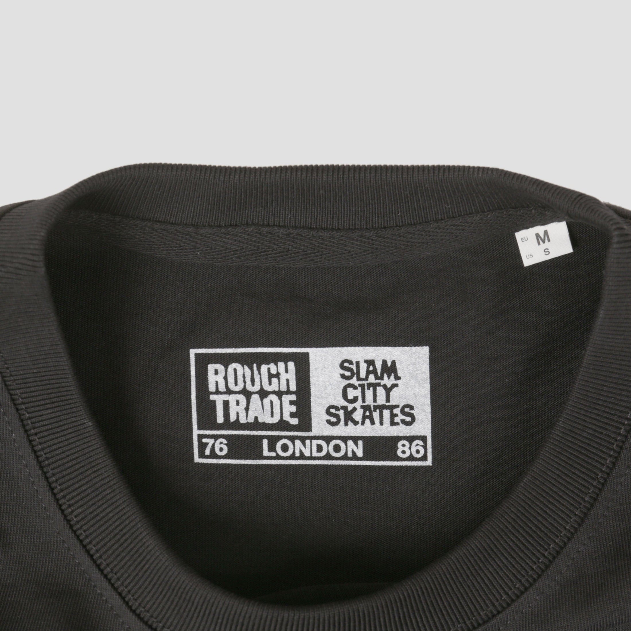 Slam City Skates X Rough Trade Inverted T-Shirt Black