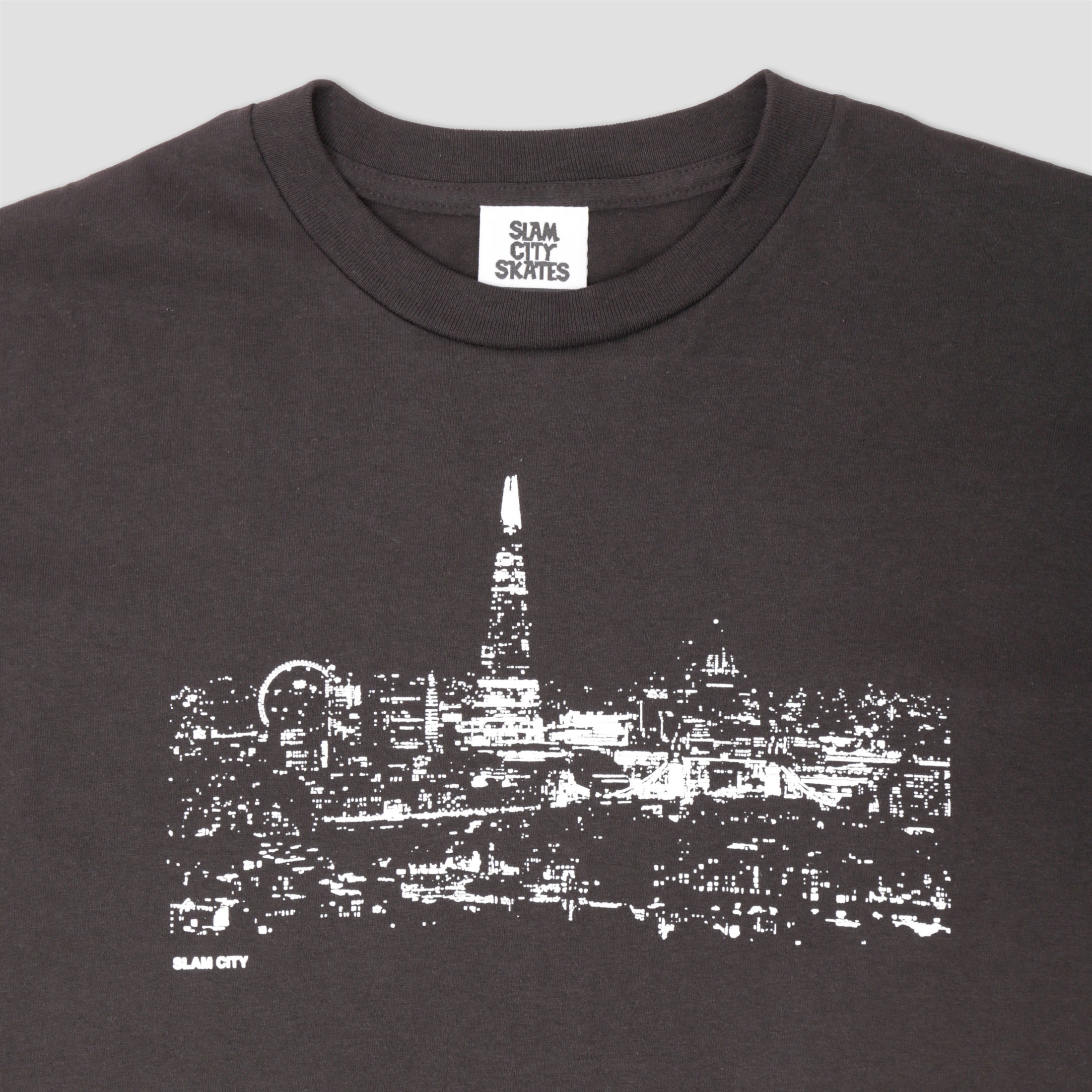 Slam City Skates Skyline T-Shirt Black