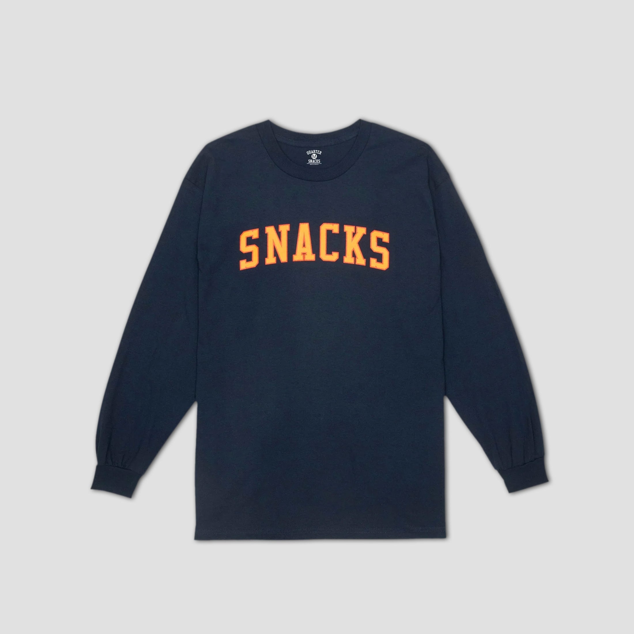 Quartersnacks Snacks Varsity Longsleeve T-Shirt Navy