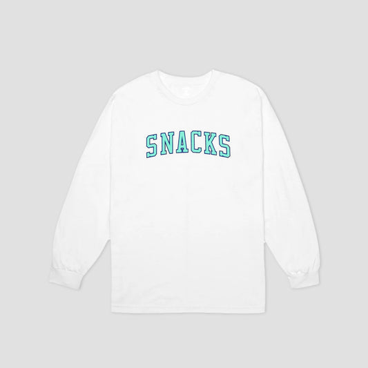 Quartersnacks Snacks Varsity Longsleeve T-Shirt White