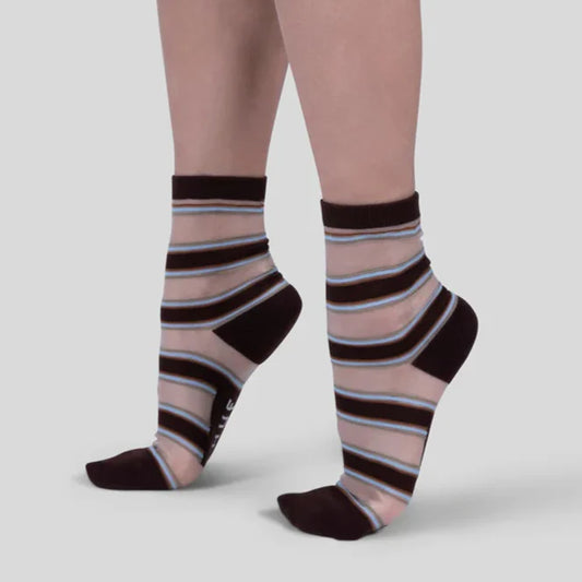 HUF Sheer Multi Stripe 1/4 Sock