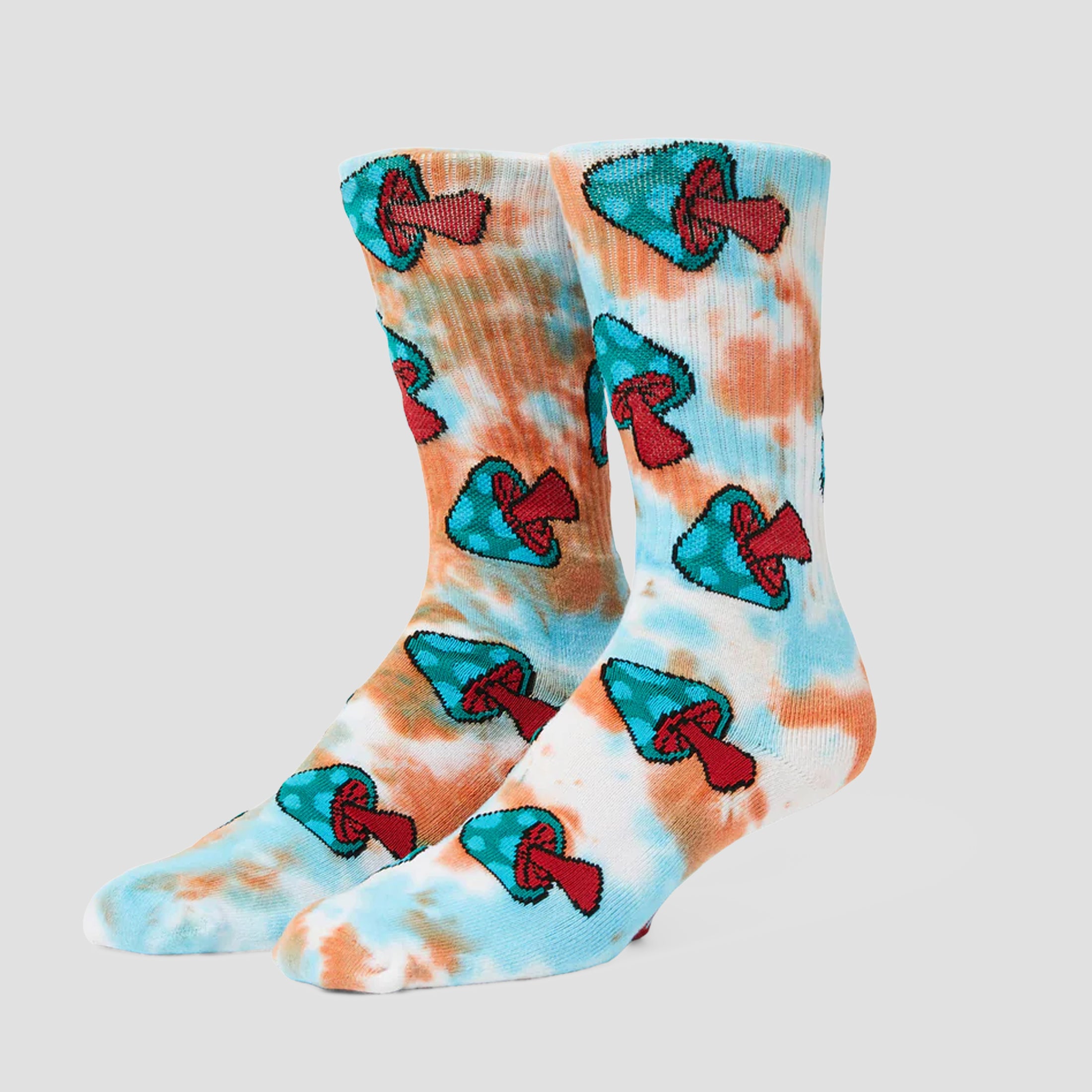 HUF Microdose Tiedye Sock Red