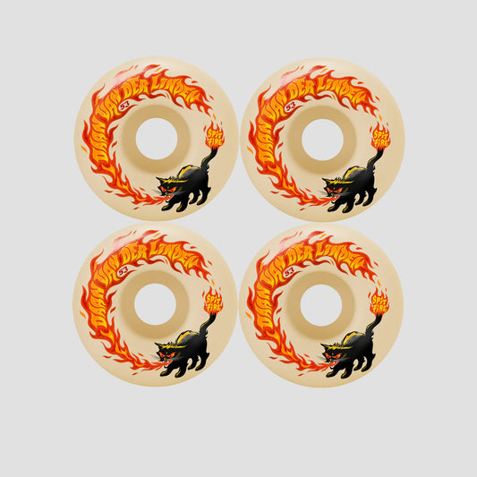 Spitfire 53mm Daan Pyrocat F4 99 Classic Skateboard Wheels Natural