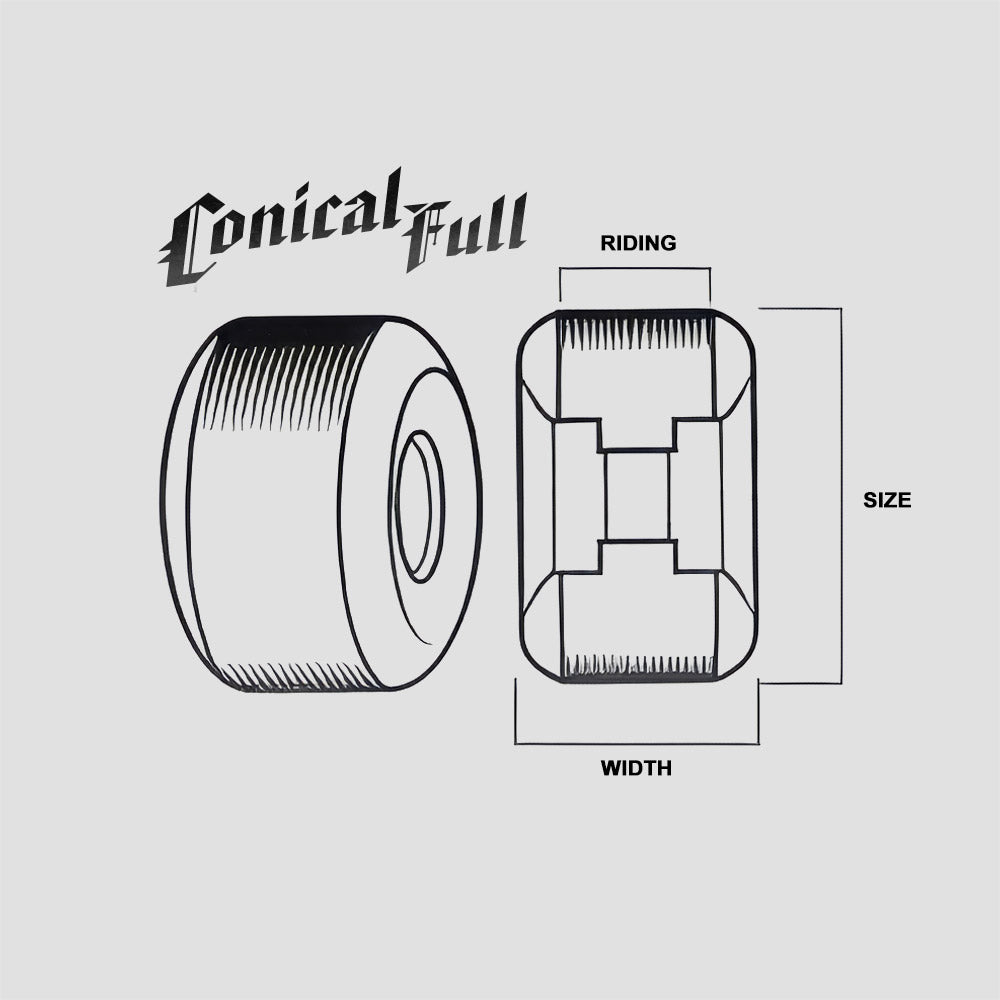 Spitfire 58mm 101DU Formula Four Conical Full Wheels Natural