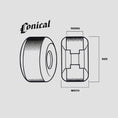 Load image into Gallery viewer, Spitfire 53mm 101DU Formula Four Conical Skateboard Wheels Natural / Green Print
