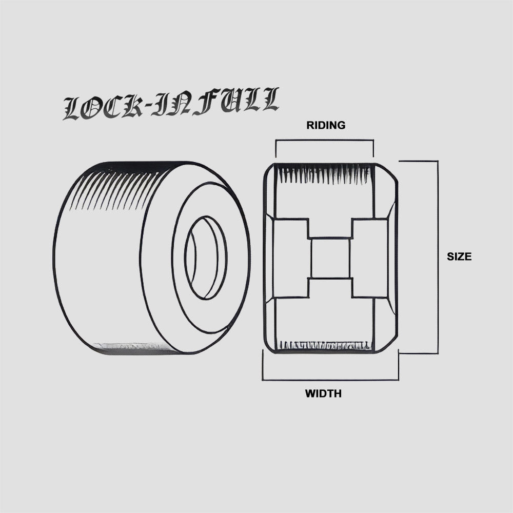 Spitfire 54mm 99DU Formula Four Lock In Full Skateboard Wheels Natural