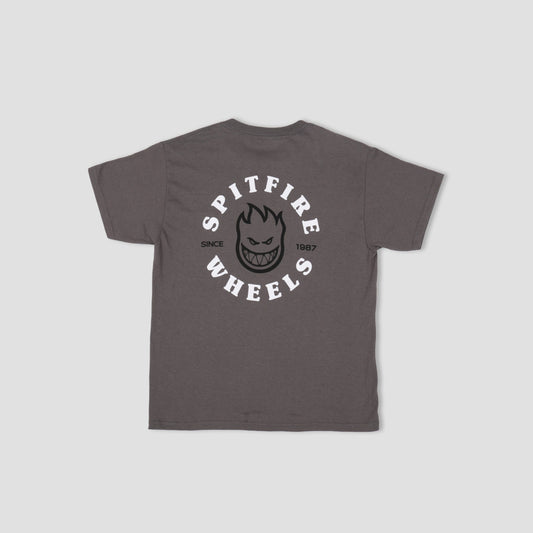 Spitfire Bighead Classic Youth T-Shirt Charcoal / Black / White