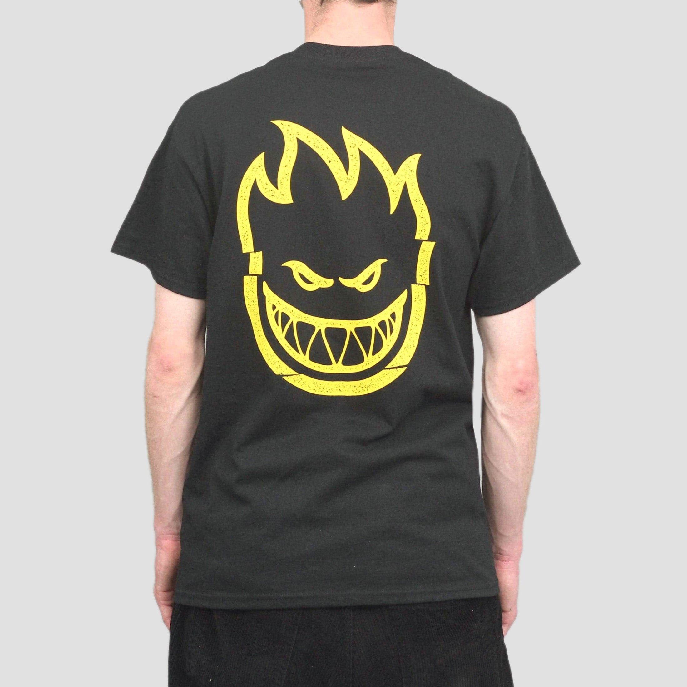 Spitfire Clean Cut Pocket T-Shirt Black / Yellow