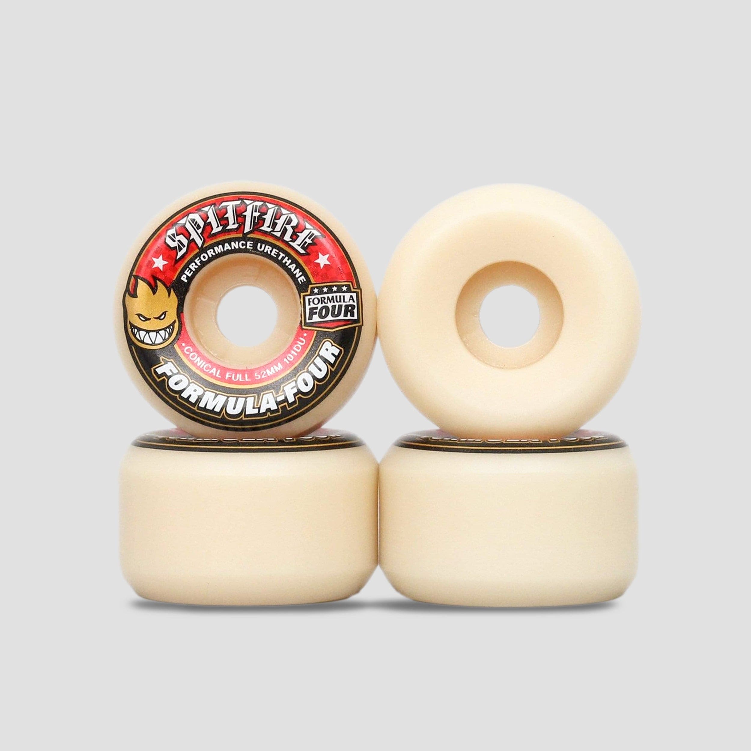 スケートボード Spitfire Formula Four Conical 52mm 101Du Spitfire 52mm 101DU Formula Four Conical Full Skateboard Wheels
