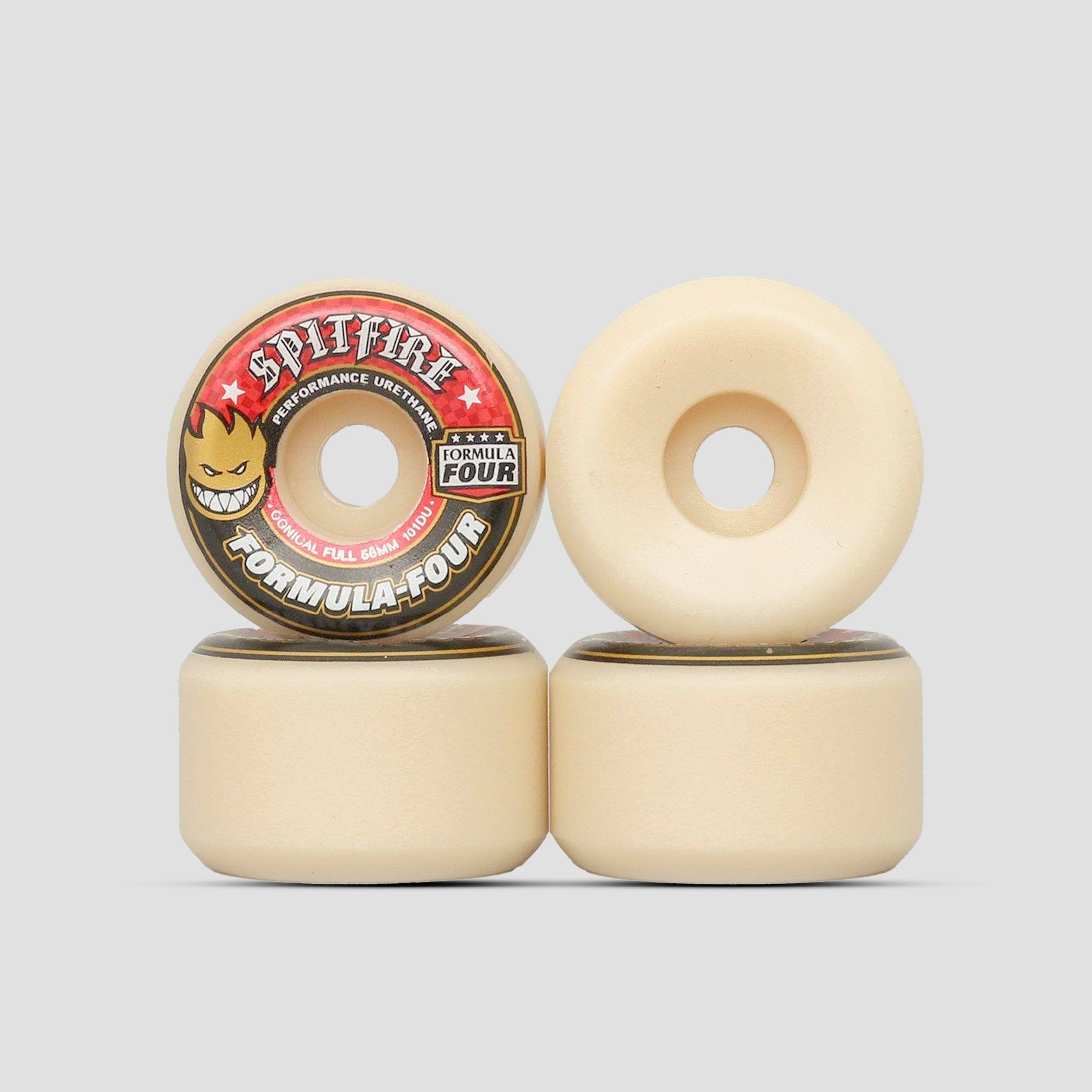 Spitfire 58mm 101DU Formula Four Conical Full Wheels Natural