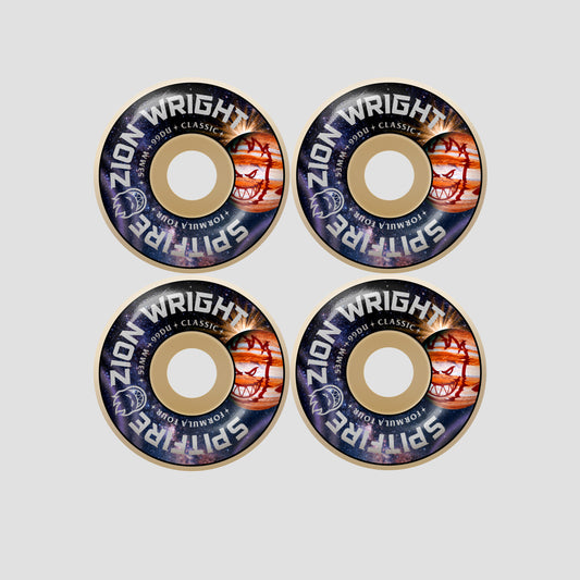 Spitfire 53mm Zion Cosmic F4 99 Classic Skateboard Wheels Natural