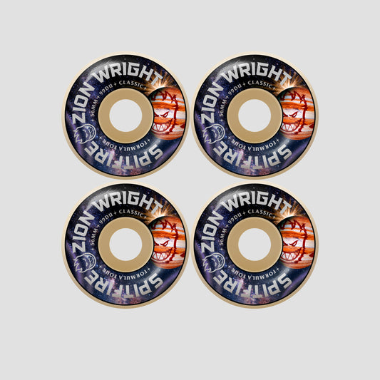 Spitfire 56mm Zion Cosmic F4 99 Classic Skateboard Wheels Natural