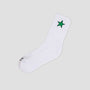 Bye Jeremy Star Socks White / Green