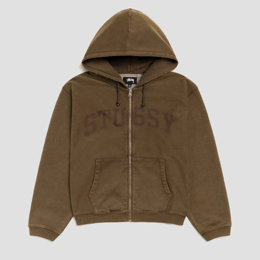 Stussy Faded Graphic Zip Hood Olive