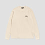 Stussy Raglan Thermal Longsleeve T-Shirt Bone