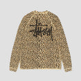 Load image into Gallery viewer, Stussy Raglan Thermal Basic Stock Longsleeve Leopard
