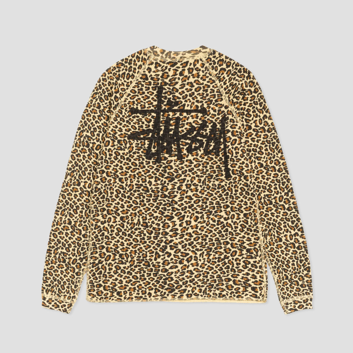 Stussy Raglan Thermal Basic Stock Longsleeve Leopard