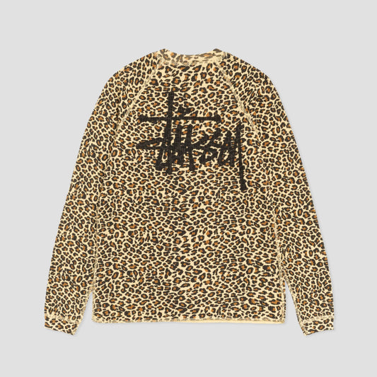 Stussy Raglan Thermal Basic Stock Longsleeve Leopard