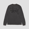 Load image into Gallery viewer, Stussy Raglan Thermal Longsleeve T-Shirt Washed Black
