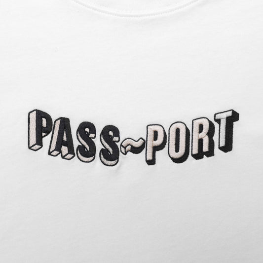 PassPort Sunken Logo Embroidery T-Shirt White