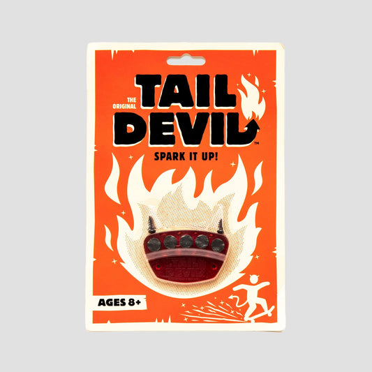 Tail Devil Skateboard Spark Plate Red