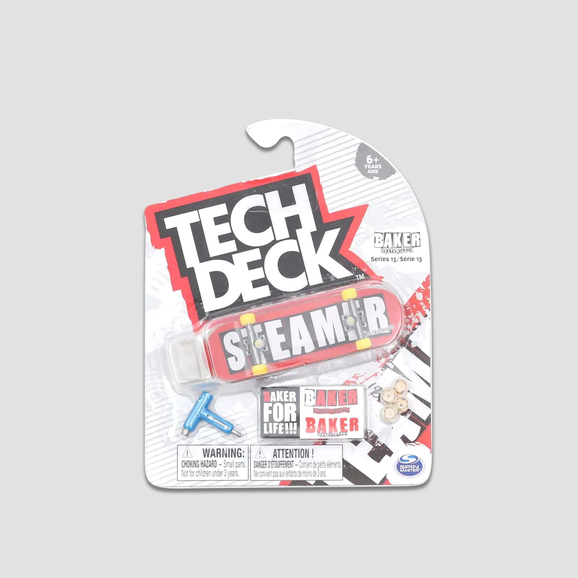 Tech Deck 96mm Baker Steamer Brand Logo Fingerboard Red