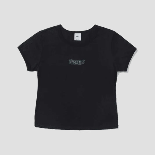HUF Foil Logo Shortsleeve Baby Knit T-Shirt Black