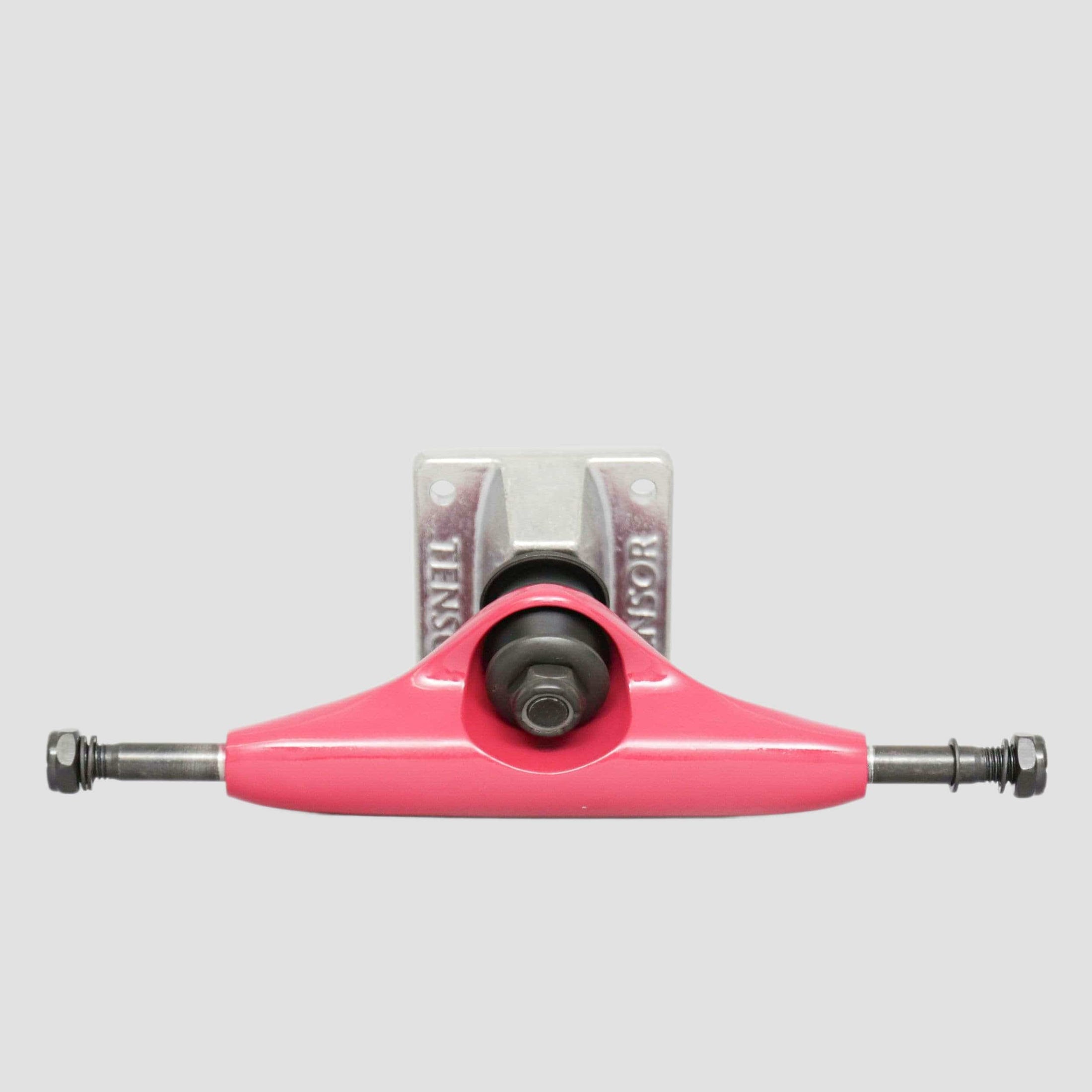 Tensor 5.0 Alloy Skateboard Trucks Crimson / Raw (Pair)