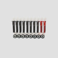 Load image into Gallery viewer, Thunder 1 1/8 Phillips Bolts Black / Red
