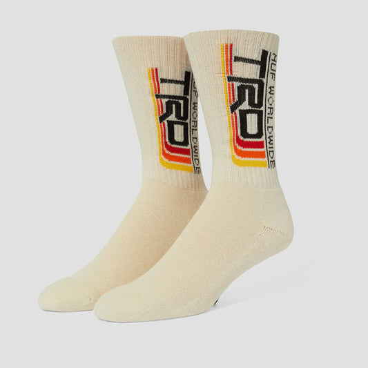 HUF Trd Logo Crew Sock Bone