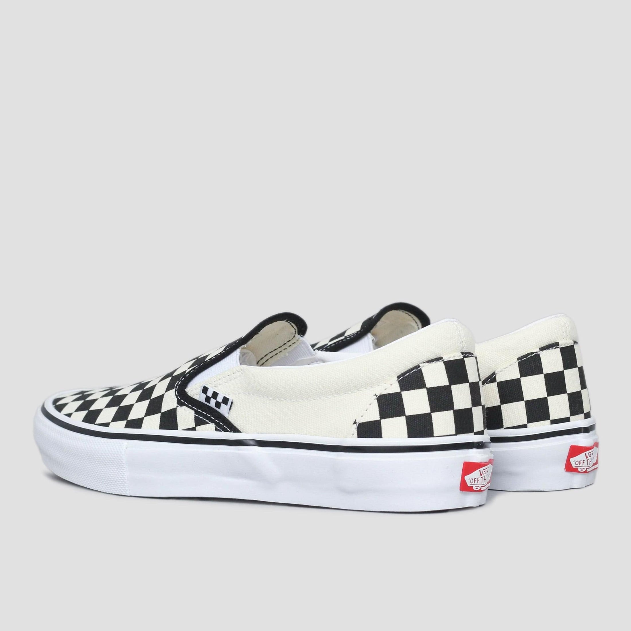 Vans Skate Slip-On Shoes (Checkerboard) Black / Off White