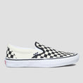 Load image into Gallery viewer, Vans Skate Slip-On Shoes (Checkerboard) Black / Off White
