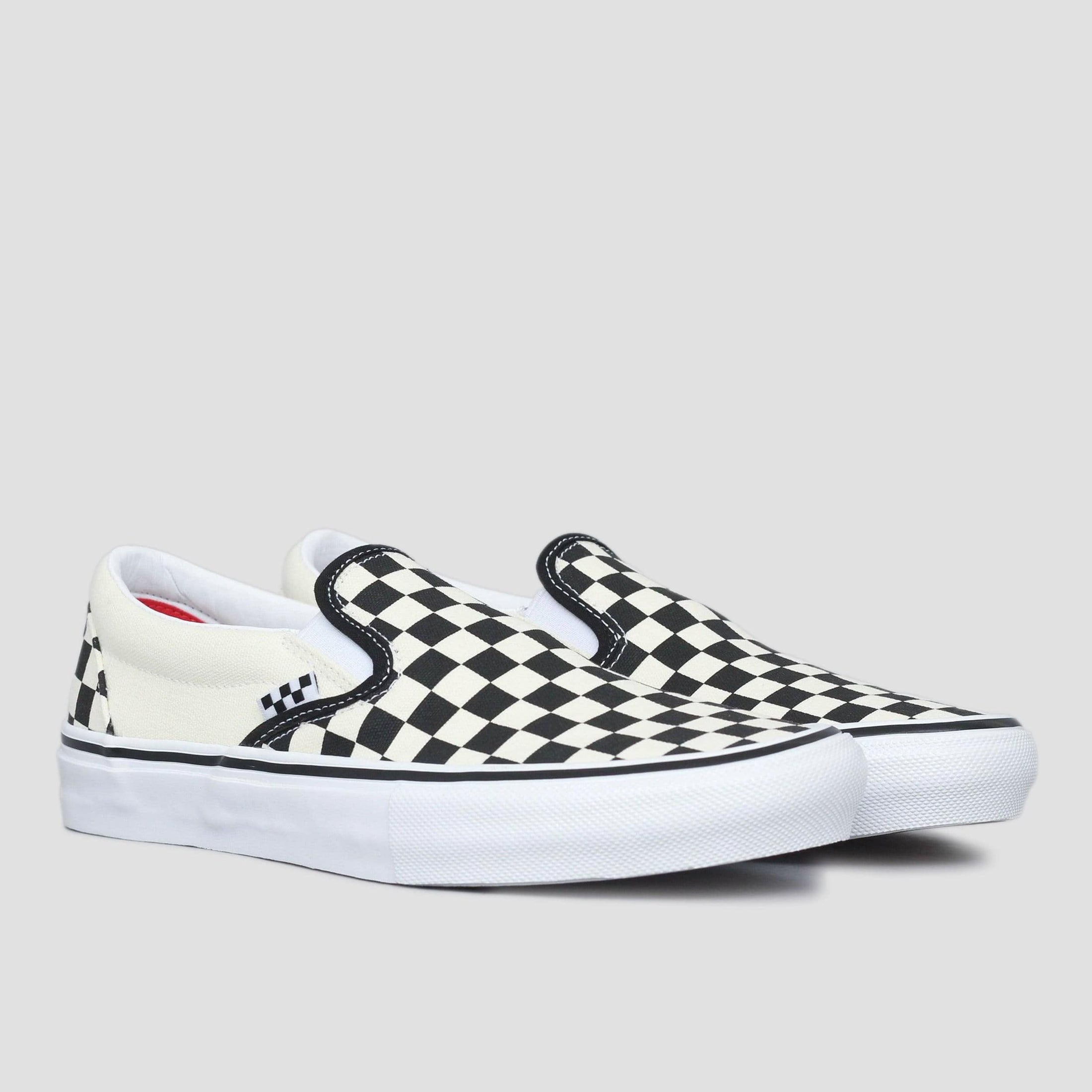 Vans Skate Slip-On Shoes (Checkerboard) Black / Off White